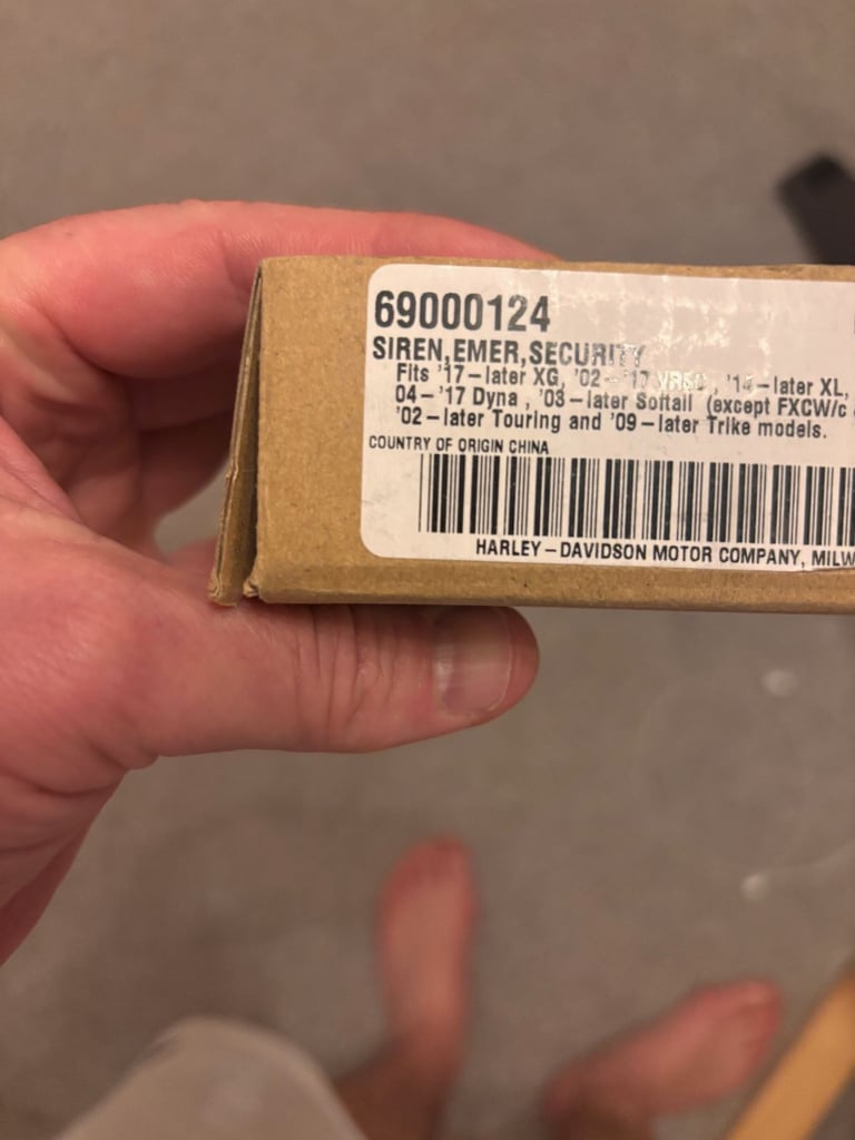 Harley Davidson Security Siren Kit  69000124