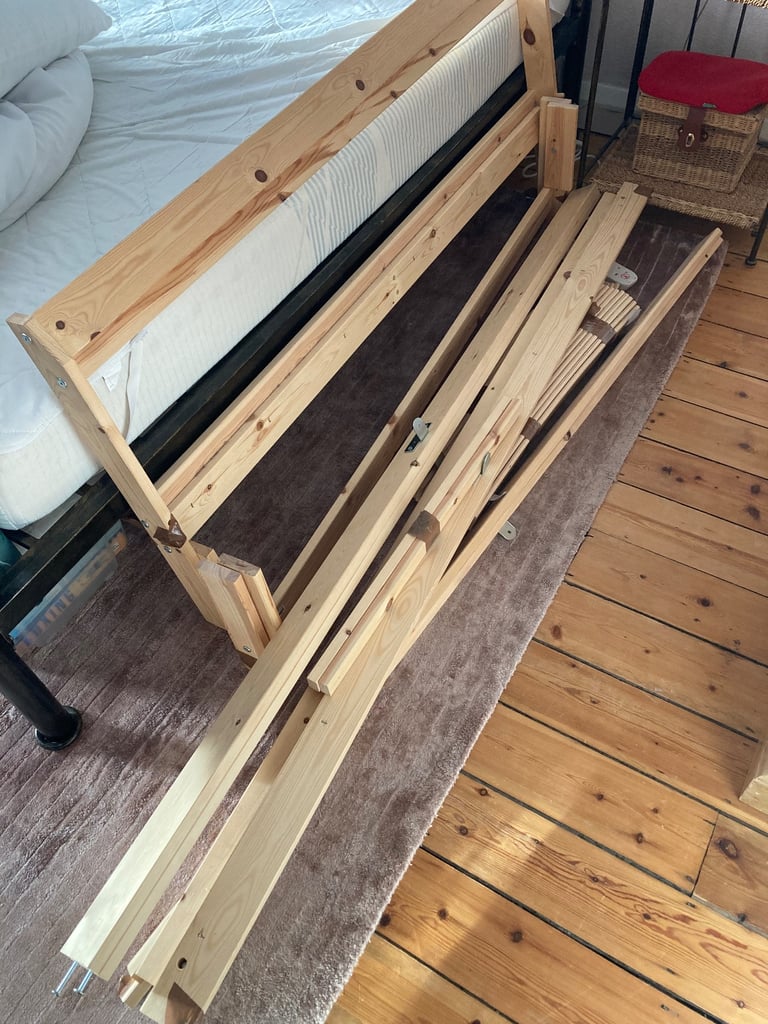 IKEA Pine Double Bed Frame 