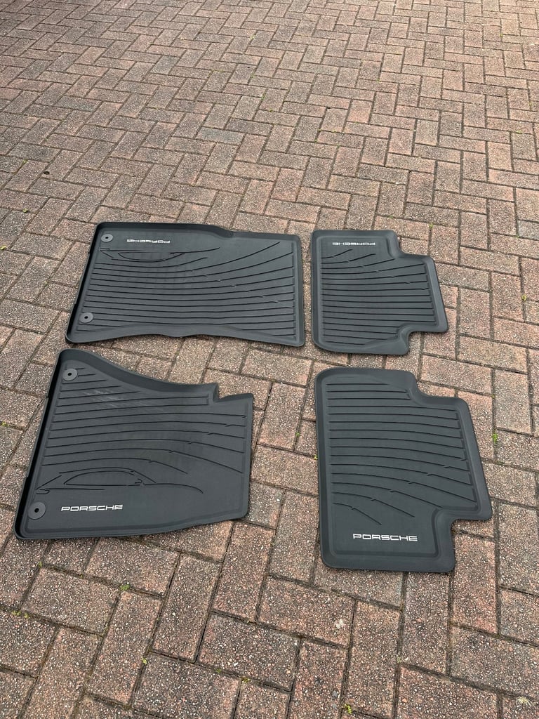 Porsche Macan, Macan S, Macan GTS Genuine Front And Rear All Weather Rubber Mats