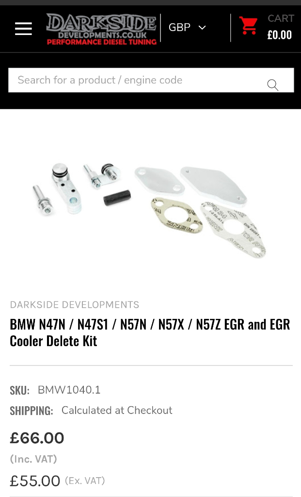 image for Bmw EGR Cooler Valve Kit Brand New Sealed 