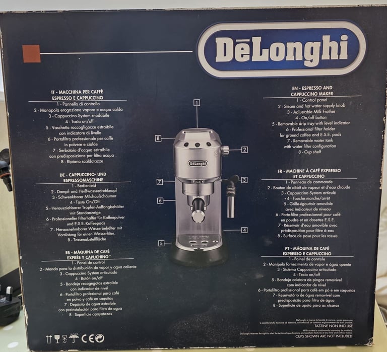 Delonghi espresso & cappuccino machine