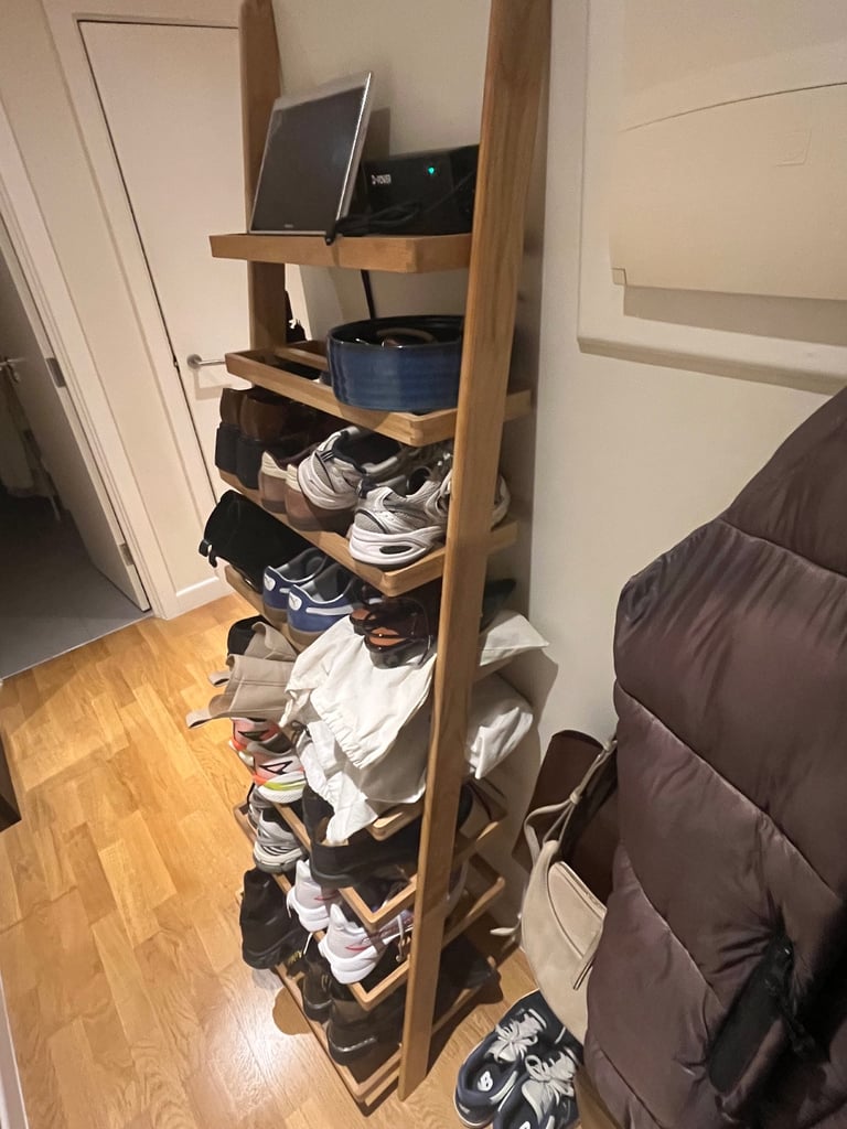 Wooden Ladder Shoe Rack / Shelf