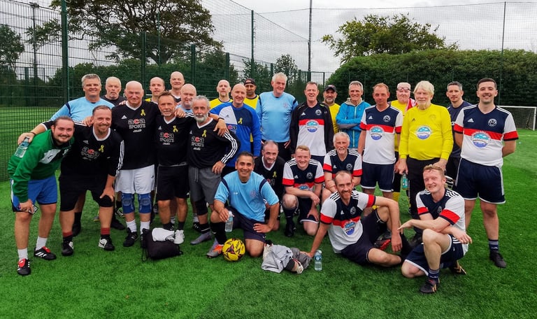 Recreational Seniors 5 a Side Football.