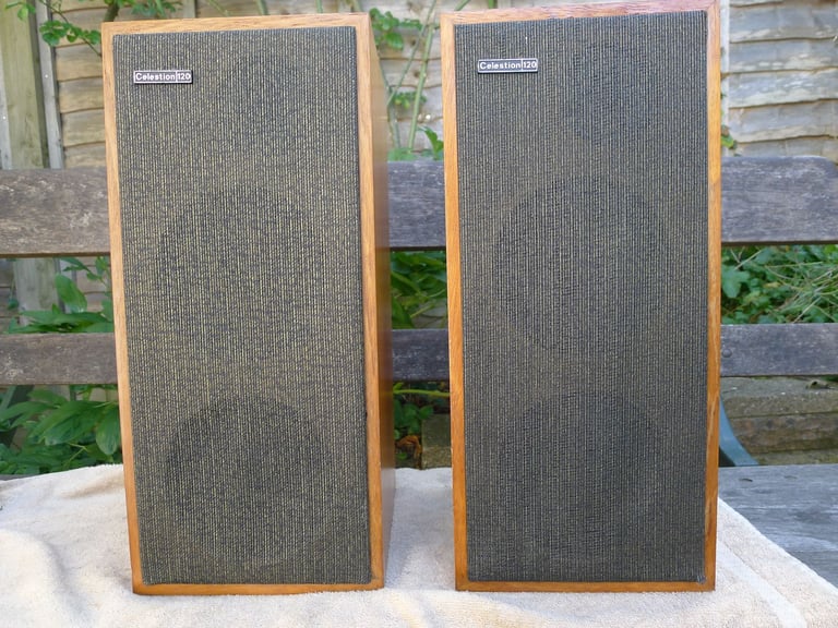 image for Celestion Ditton 120 Bookshelf Speakers from 1973 Very Good Condition - See Description