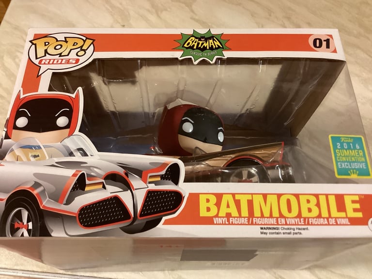 image for Pop rides chrome Batmobile batman exclusive