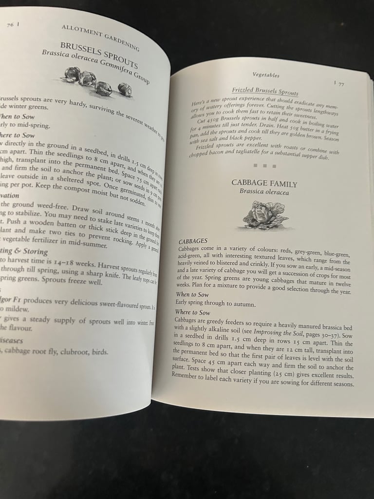 Allotment book including recipes 