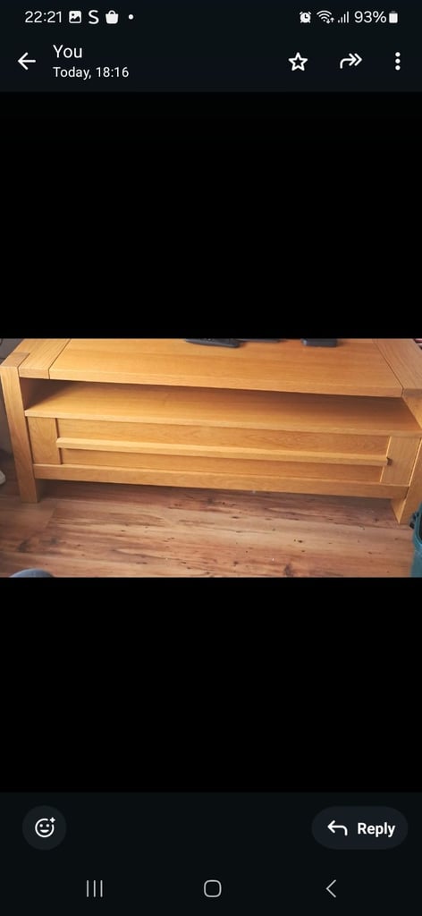 TV unit size in picture.  Kitchen Table