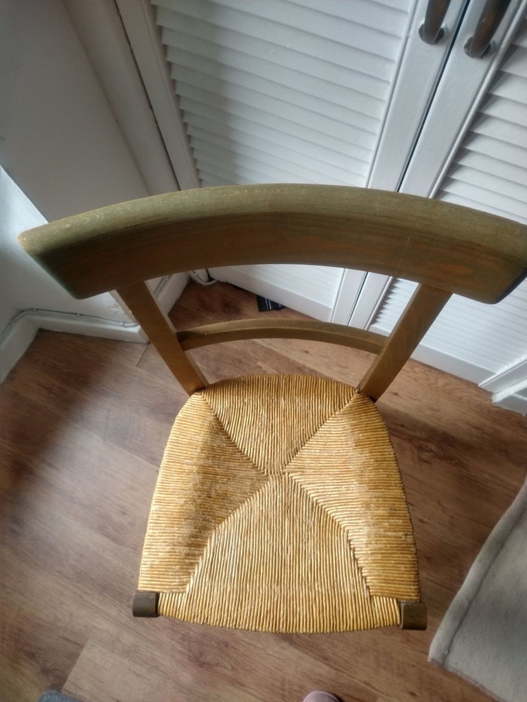 Green wooden chair