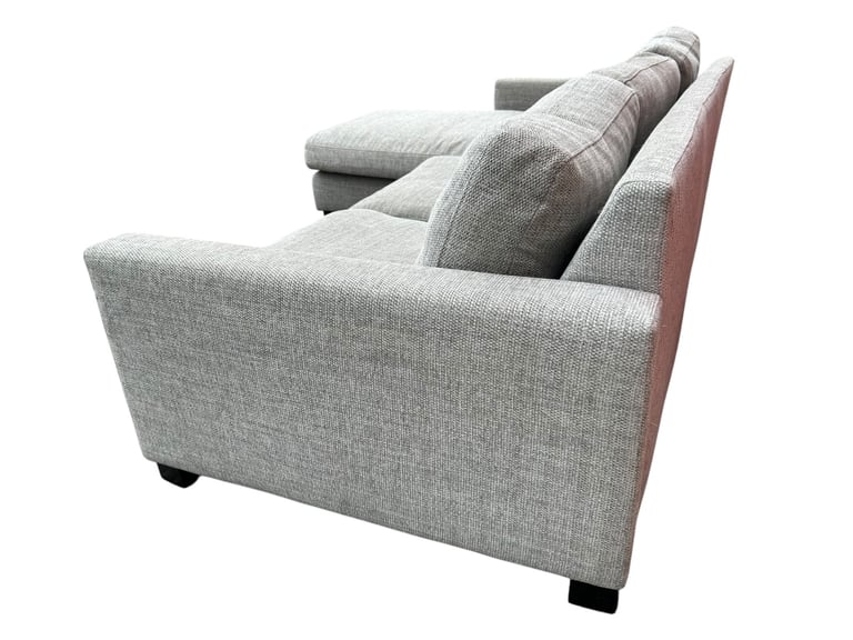 Delivery Available - Grey DFS Corner Sofa
