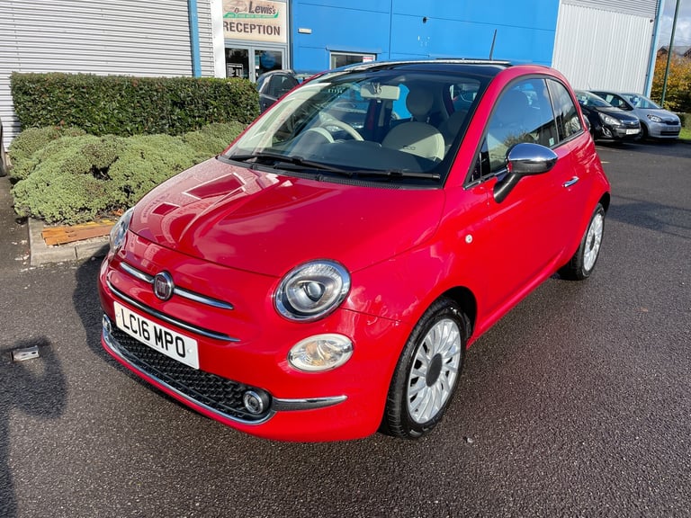2016 Fiat 500 1.2 Lounge Hatchback 3dr Petrol Manual Euro 6 (s/s) (69 bhp)
