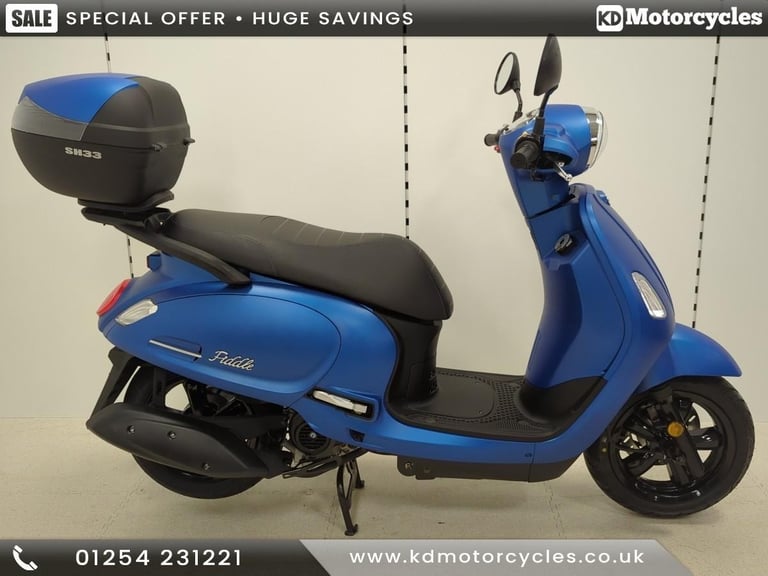 Sym Fiddle 50cc Learner Legal Retro Vespa Style Scooter