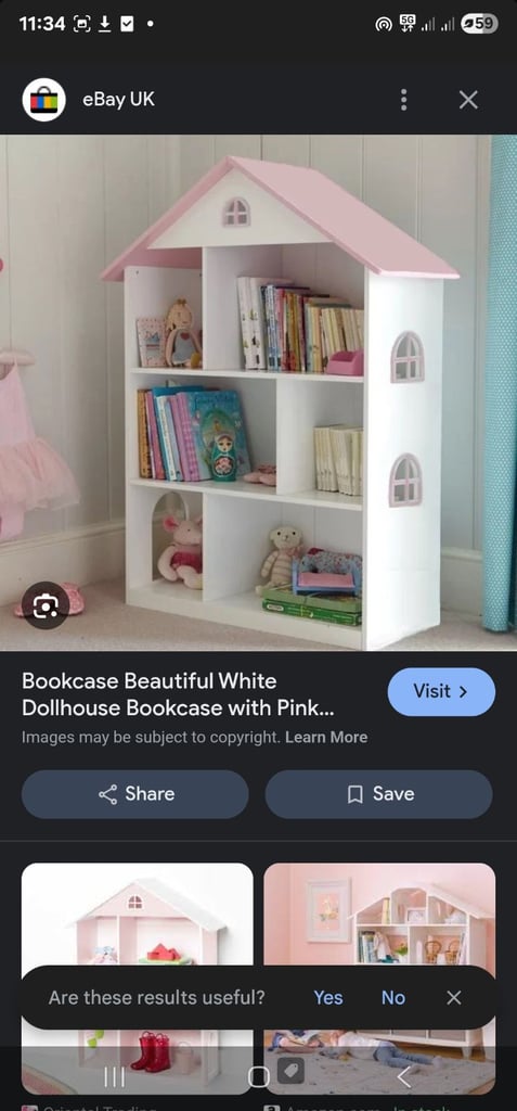image for Dolls house bookshelf storage