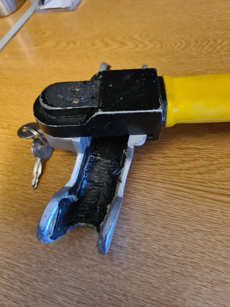 Car steering wheel security lock 