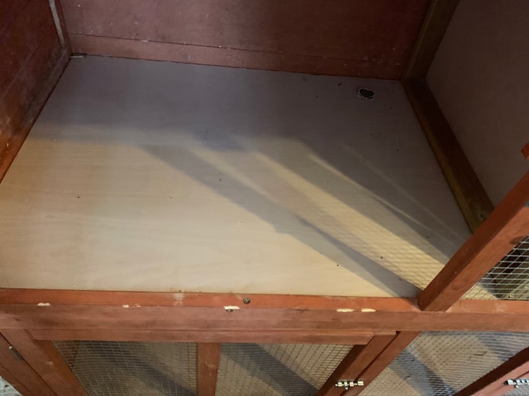 Large double rabbit / pet hutch / cage