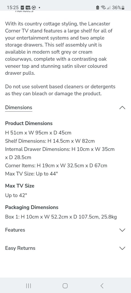 TV corner unit