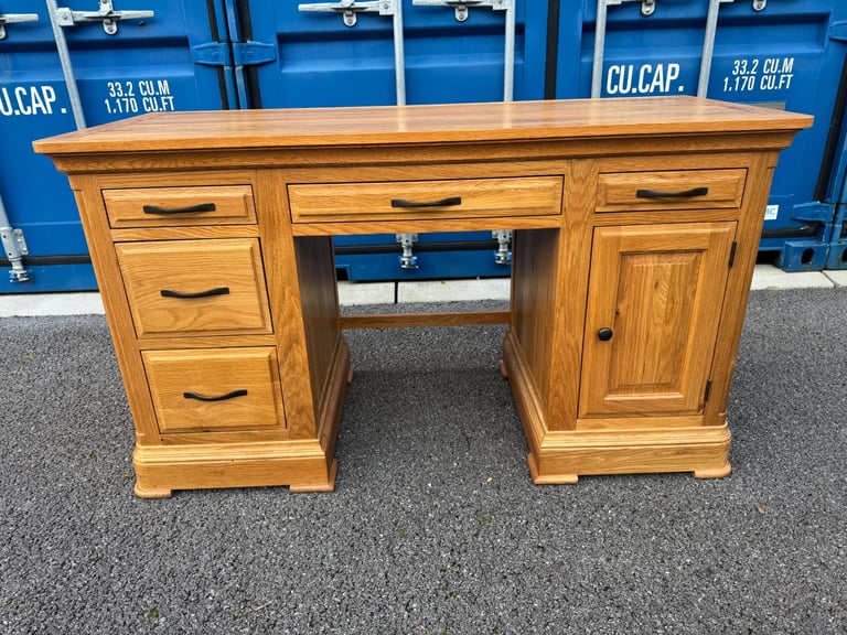 image for CANTERBURY Natural Solid Oak Desk excellent condition from oak furniture land possible delivery