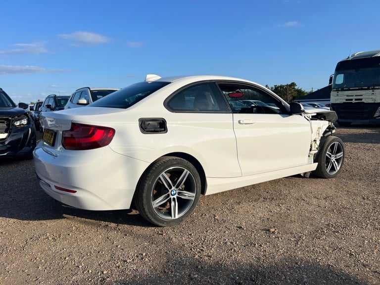 2016 BMW 218I SPORT COUPE AUTOMATIC SALVAGE DAMAGED REPAIR EURO 6 ULEZ  CAT S 