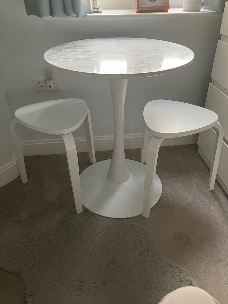 image for Small bistro table and 2 stools