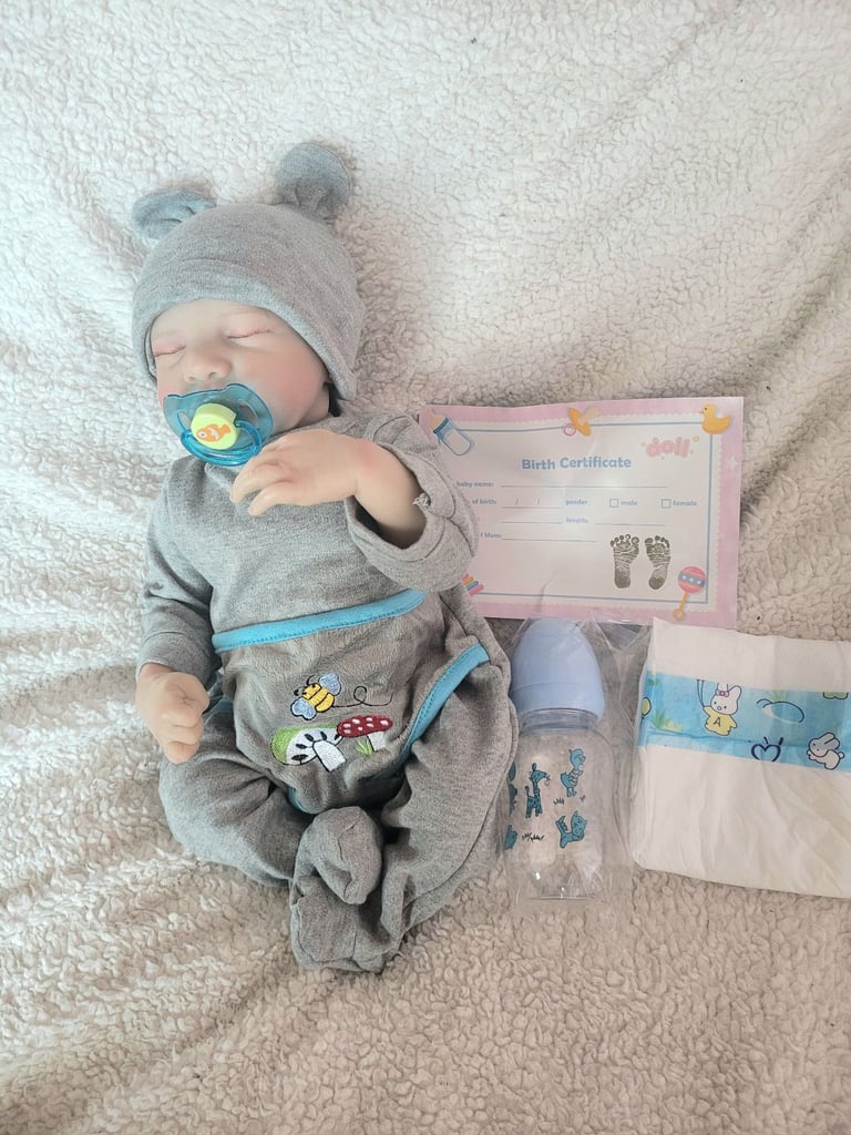 Premature preemie boy lifelike toy full body vinyl doll realistic newborn baby boy male doll