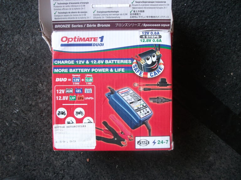 Optimate 1 Duo Motorcycle Battery Trickle Charger