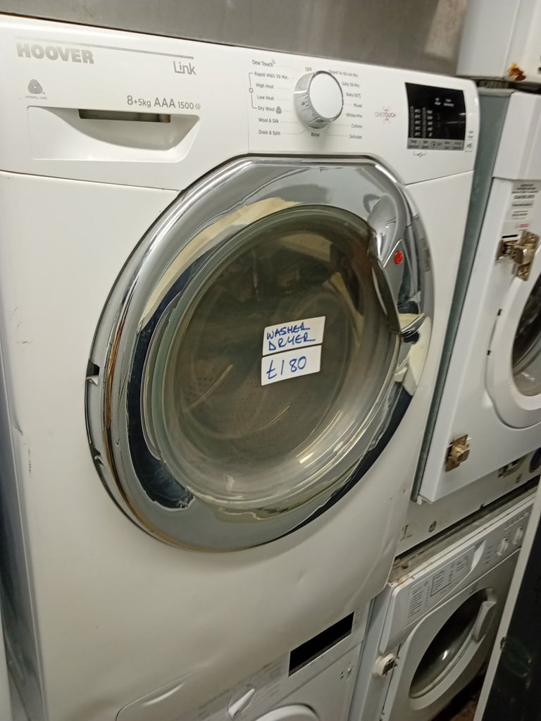 Hoover 8kg washer dryer 1500 rmp AAA energy class £185