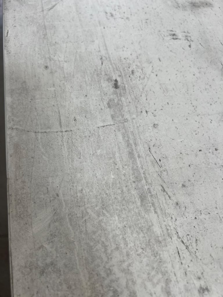 Brand New 100 x 650 x 23 mm Concrete White Square Edge Laminate Worktop