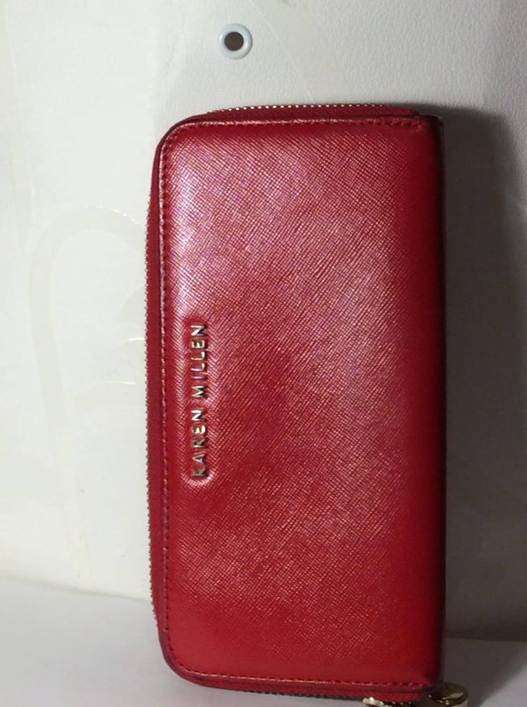 Karren Millen Red Leather Purse 
