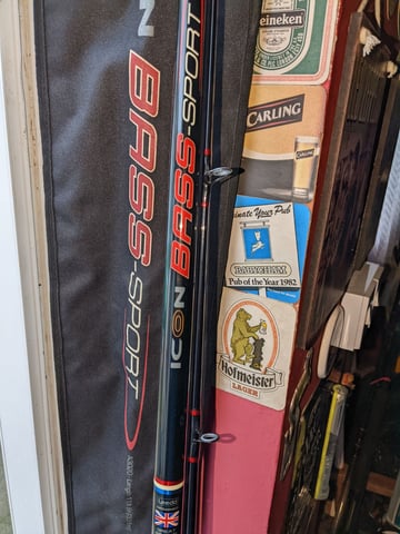 leeda icon BASS SPORT 11foot inch fishing rod and is in good