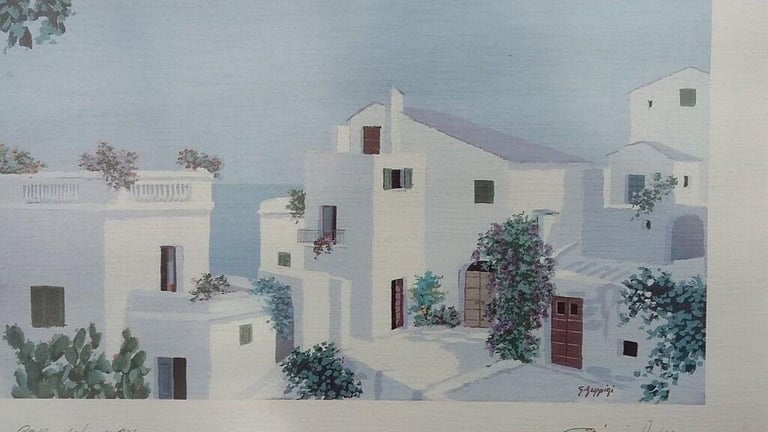 Set of 5 Georgio Zuppini framed & signed lithographs - £180 or as priced individually