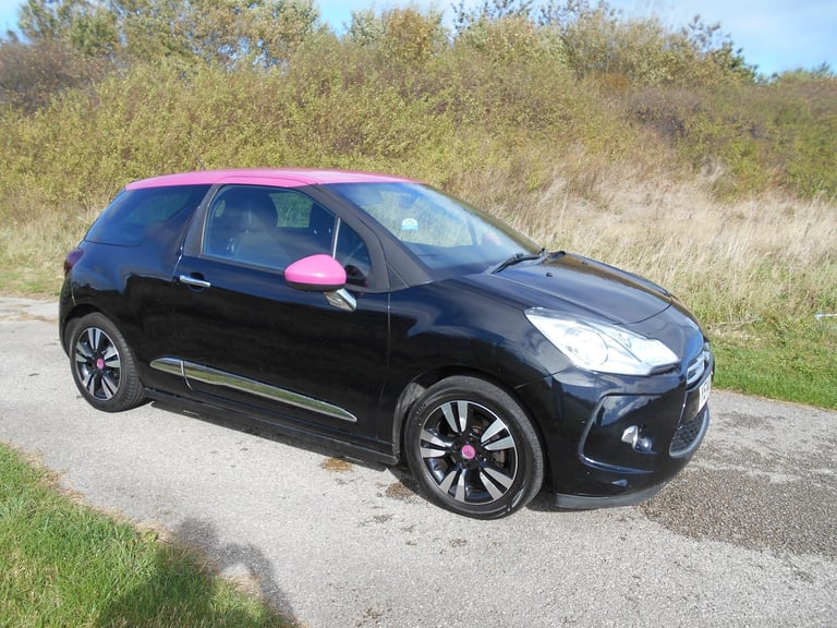 image for CITROEN DS3 DSTYLE PINK AIRDREAM 1.6 HDI DIESEL BLACK 2014 £20 TAX BARGAIN £1995 *LOOK* PX/DELIVERY