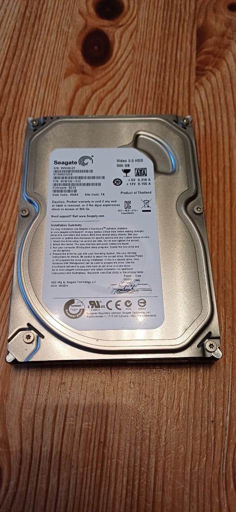 image for 500GB hard drive