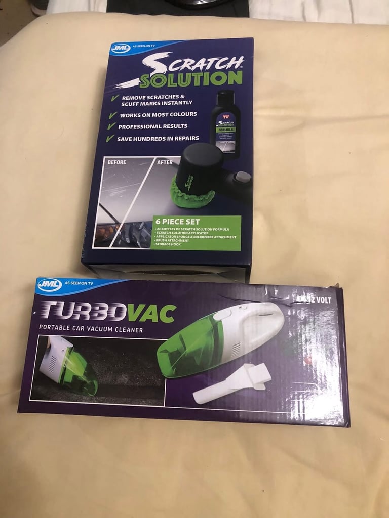 JML Scratch Solution with applicator etc and TurboVac.