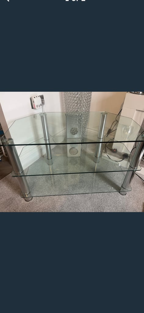 FREE JOHN LEWIS GLASS TV STAND - will fit up to 50 inch tv