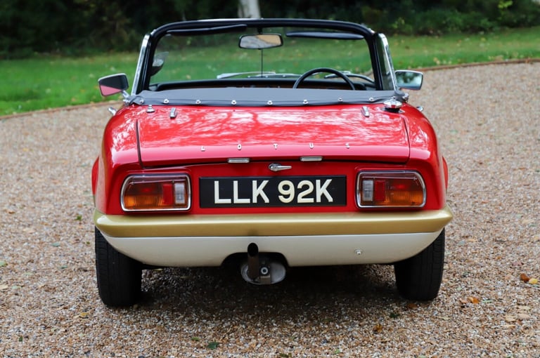 1972 Lotus Elan  Sprint DHC, 1972.  Stunning in glorious Team Lotus Gold-Leaf colours. Convertibl...