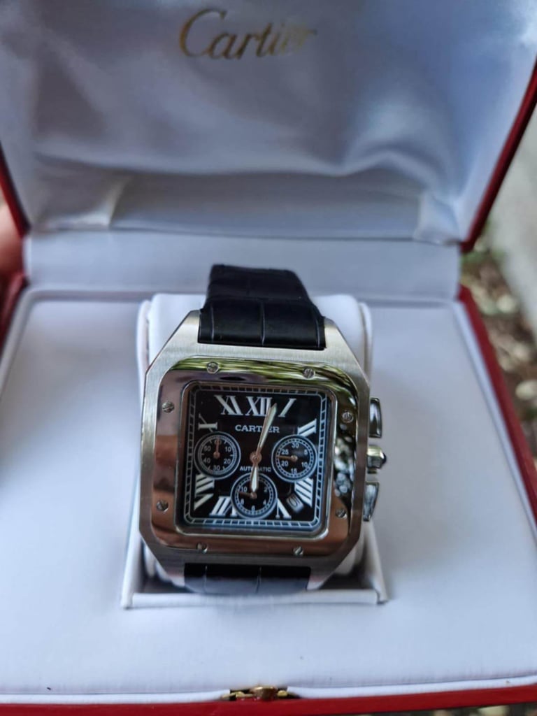 Men cartier watch santos smart 