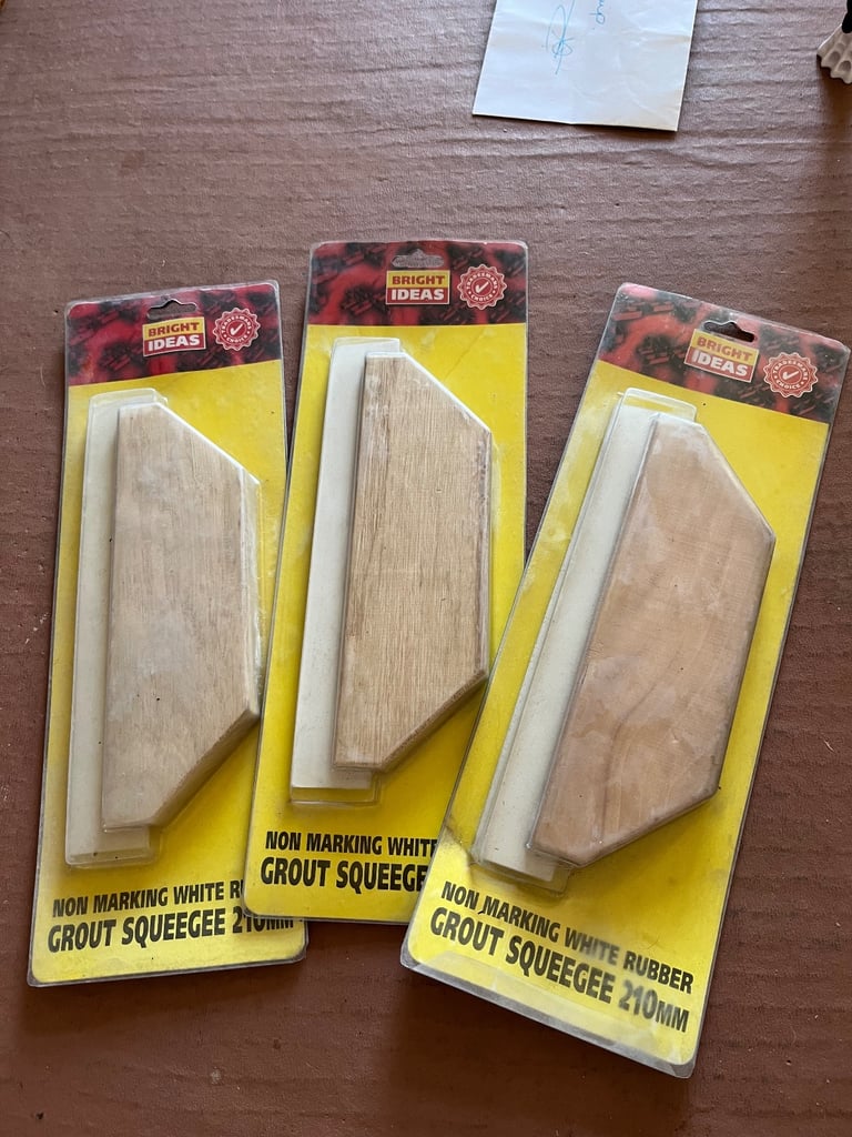 image for 3 x Tile grout squeegee
