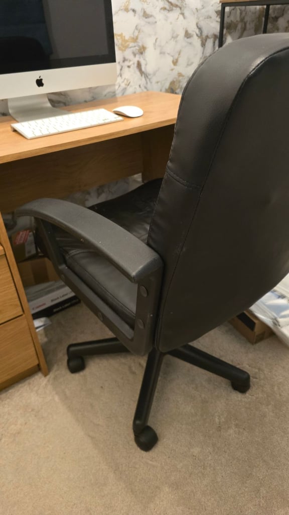 Oak Effect Office Desk with Drawers – 120cm x 45cm Home Office / Study  Delivery/Assembly Available