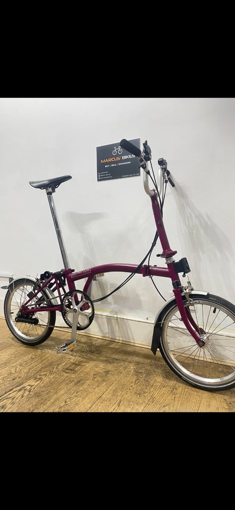 Brompton M6L (C Line Explore) - Brooks Saddle - Claret