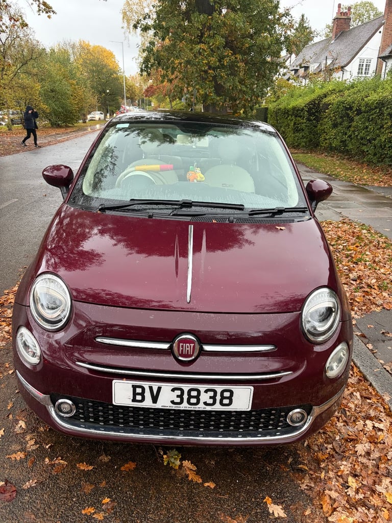 Fiat 500 Lounge – Bordeaux Red Metallic – Low Mileage & Nice Condition 25K mileage 