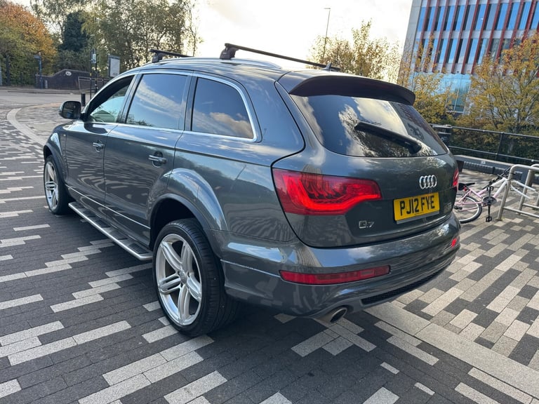 2012 AUDI Q7 3.0 TDI QUATTRO S LINE TIPTRONIC AUTO DIESEL 7 SEATER 5dr GREY 