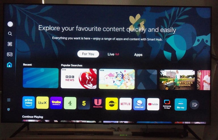 image for 75 inch Samsung Smart TV