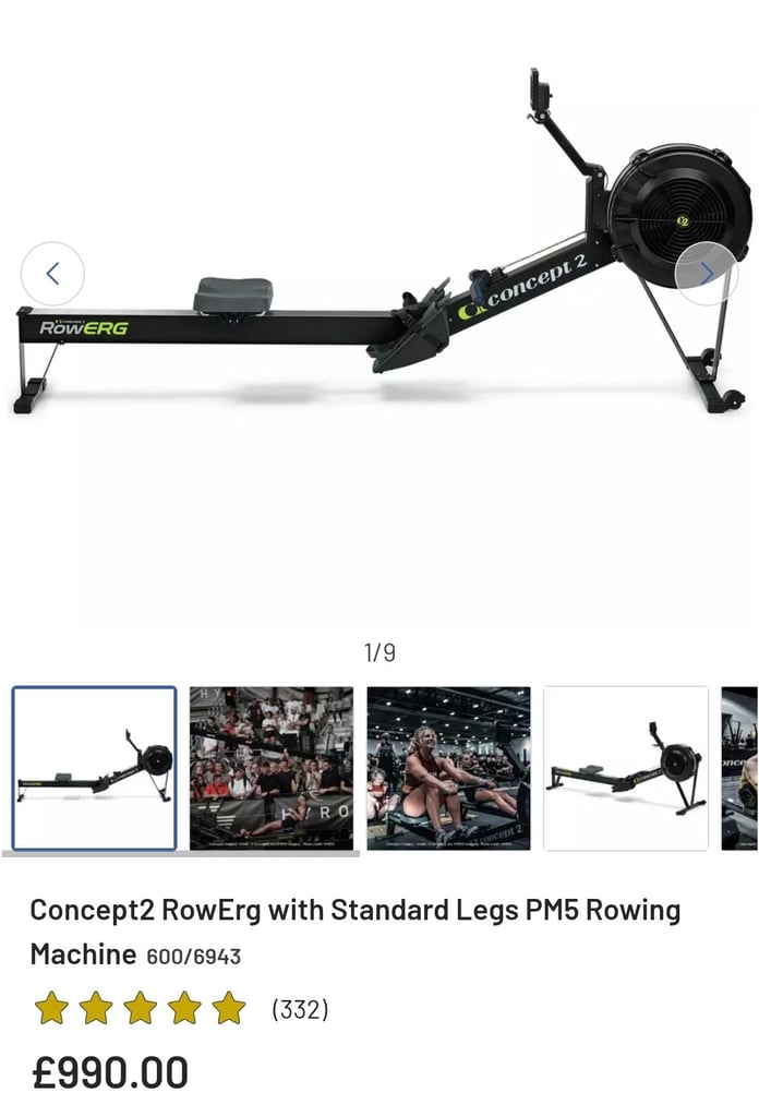 Brand new boxed concept 2 ROWERG PM5 concept2 rower rowing machine 
