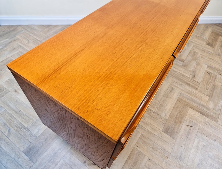 Vintage Mid Century Pyramid Teak Danish Design Sideboard Buffet Credenza BL678