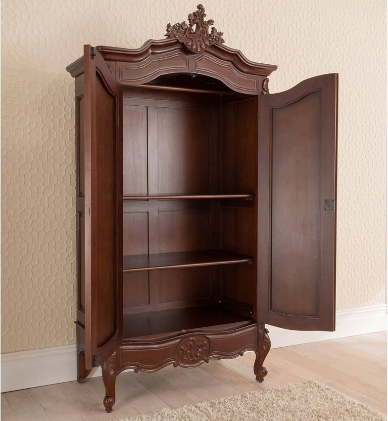 Masterpiece La Rochelle Handmade French Antique Style Mirrored Wardrobe / Armoire - Brand New