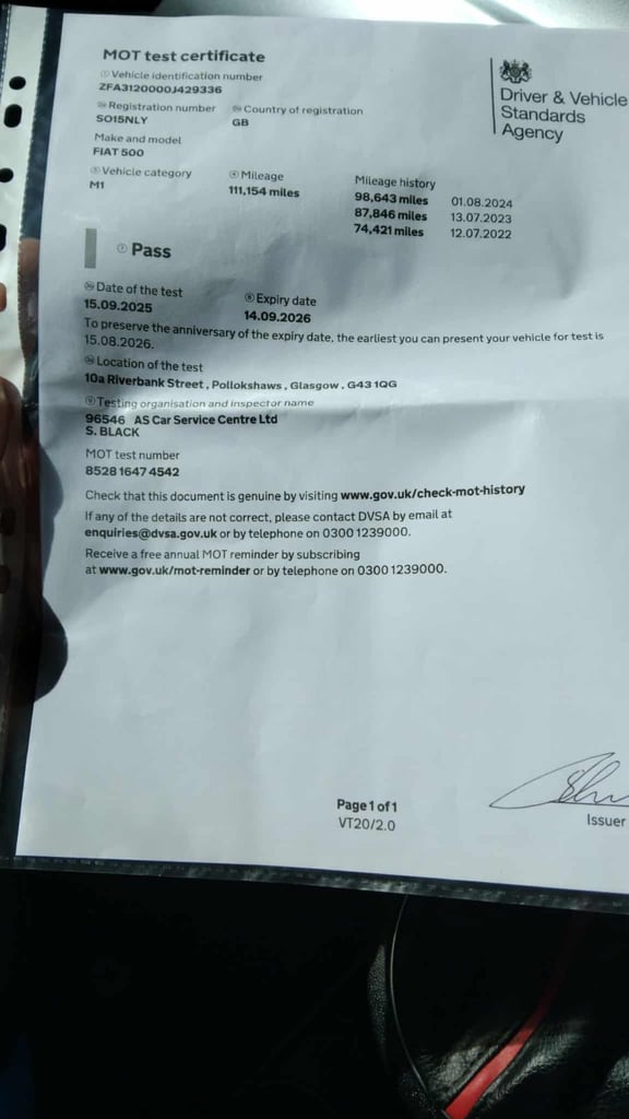 Fiat, 500, Hatchback, 2015, Manual, 1242 (cc), 3 doors