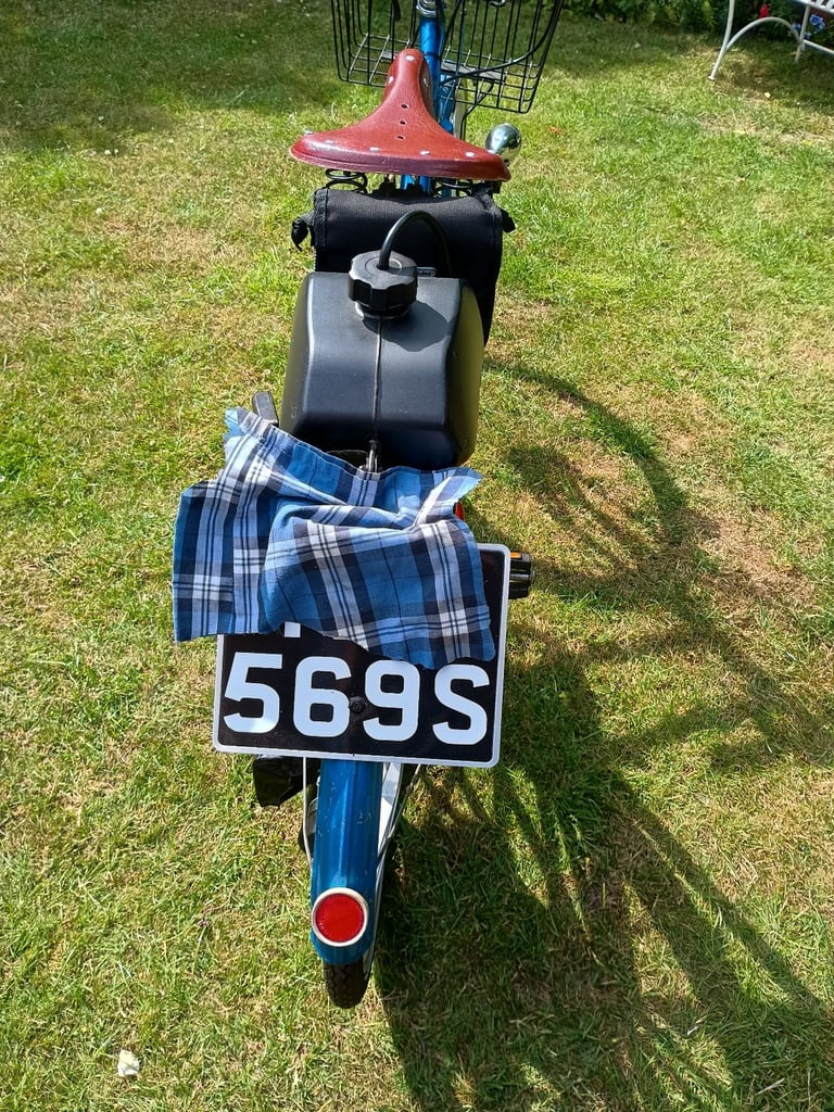 1977 Triumph Roadmaster cyclemotor.