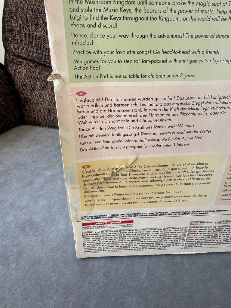 Dancing stage Mario mix pak Nintendo GameCube 