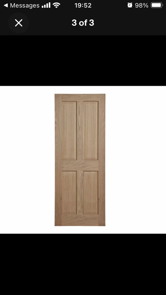 image for Victorian 4 panel interior oak doors