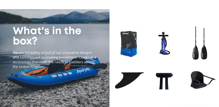 Inflatable KAYAK Aqua Planet  2 life jackets included open to offers