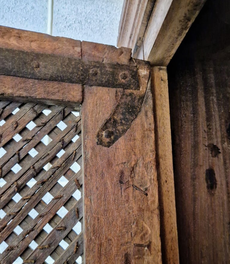 Vintage Indian armoire or storage cupboard